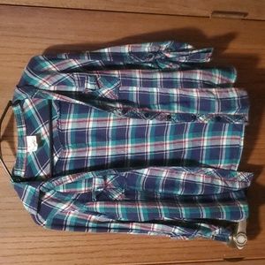 Size M Blue/Green Flannel